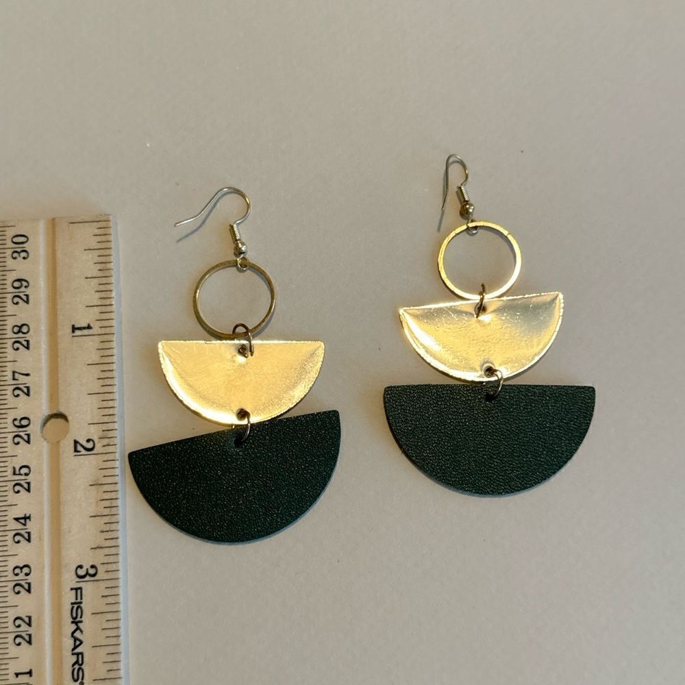 Geo dangle earrings M892 - Picture 5 of 5